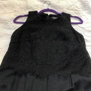 NWOT Loft jumpsuit with lace bodice overlay
